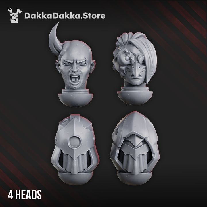 Airborne Witches Heads Set x4 by DakkaDakka - image 1