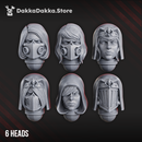 War Sisters Novice Heads Set x6 by DakkaDakka - image 1