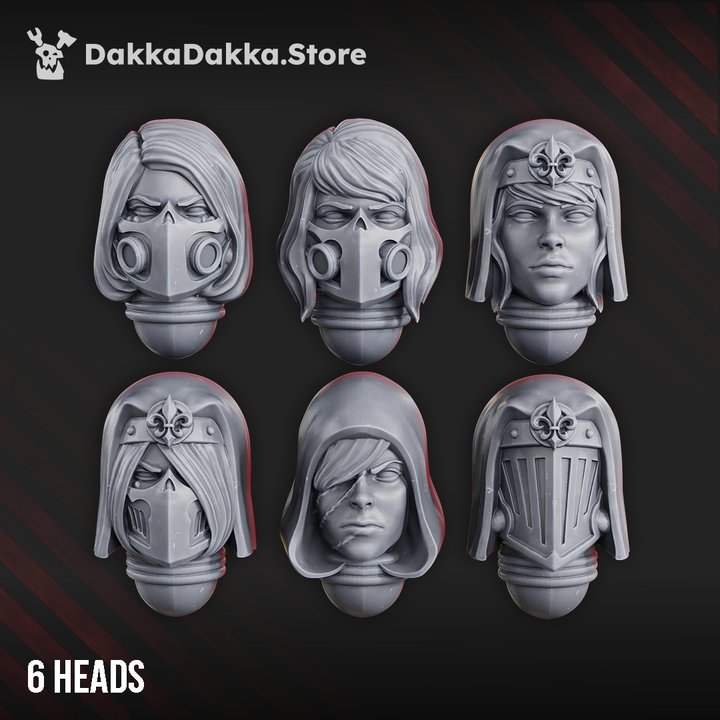 War Sisters Novice Heads Set x6 by DakkaDakka - image 1