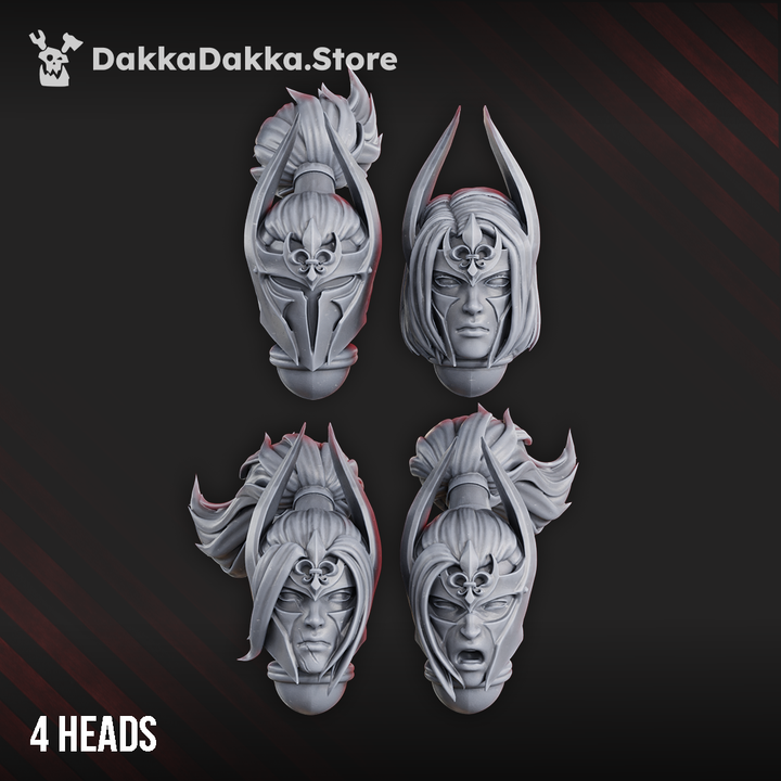 Moon Blades Heads Set x4 by DakkaDakka - image 1