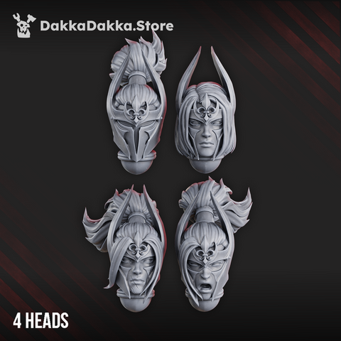 Moon Blades Heads Set x4 by DakkaDakka - image 1