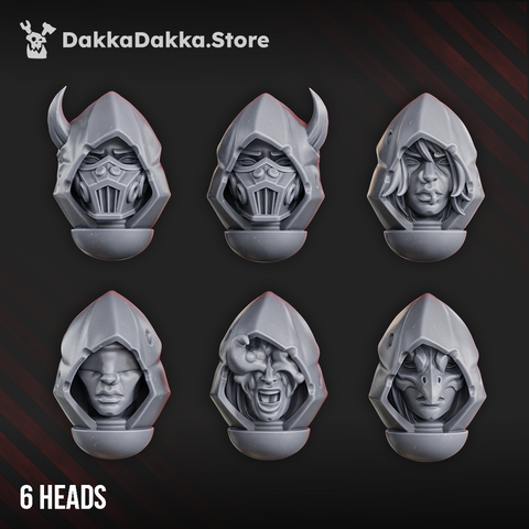 Blightshield Witches Heads Set x6 by DakkaDakka - image 1