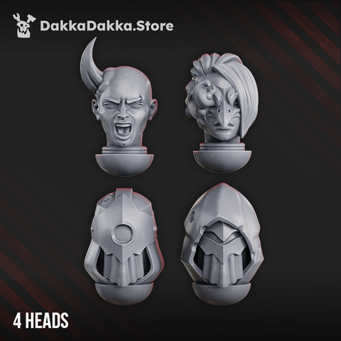 Airborne Witches Heads Set x4 by DakkaDakka - image 1