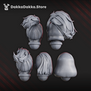 Lunar Angels Heads Set x5 by DakkaDakka - image 2