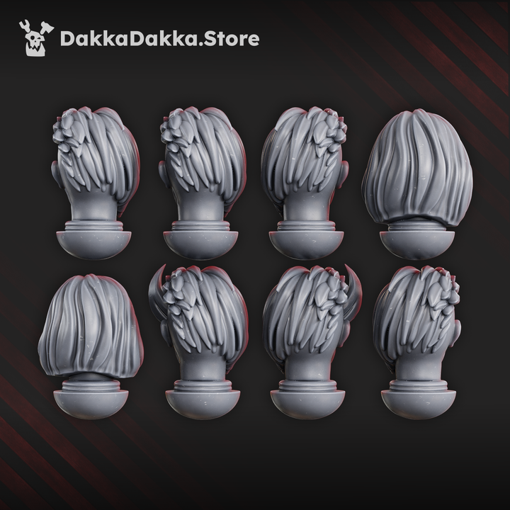 Battle Witches Heads Set x8 by DakkaDakka - image 2