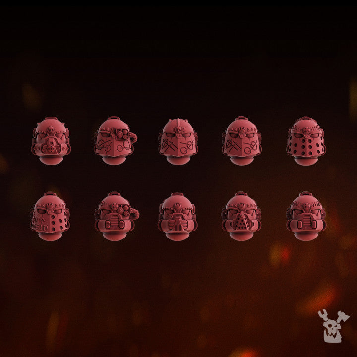 Fire Preachers Heads Set x10 by DakkaDakka - image 2