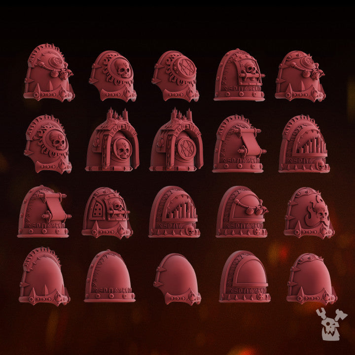 Fire Preachers Shoulder Pads Set x20 by DakkaDakka - image 1