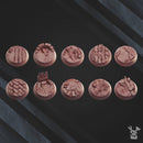 Frostborn Division Bases Set x10 (25 mm) by DakkaDakka - image 1