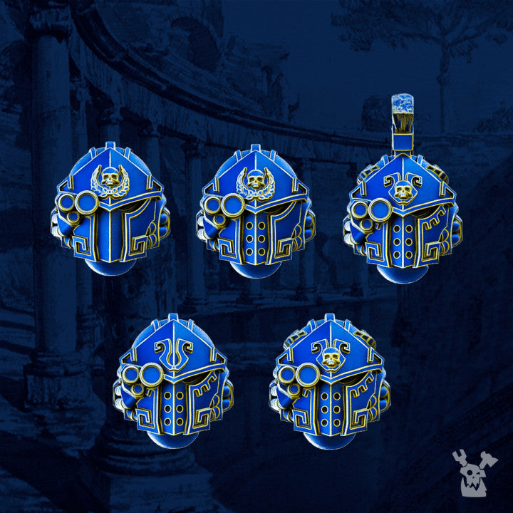 Gravis Princeps Heads Set x5 - Space Bits of Legio Prima Victrix by DakkaDakka - image 1