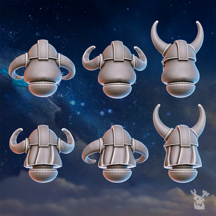 Horned Helmets Set (Stormpride Sisters) by DakkaDakka - image 2