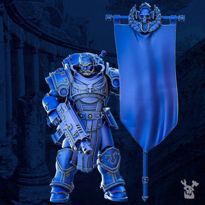 Legio Prima Victrix Bannerman - Prime Armored Space Standard Bearer by DakkaDakka - image 3