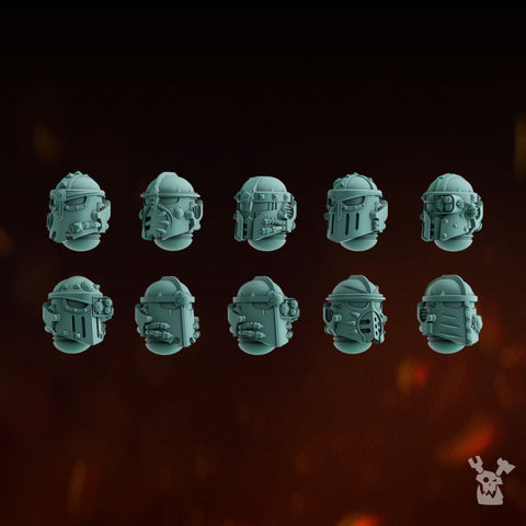 Lunar Knights Heads Set x10 by DakkaDakka - image 1
