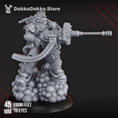 White Megalodon Warrior Depressor - Prime Armored Fire Soldier of Space Knights by DakkaDakka - image 1