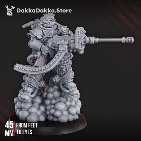 White Megalodon Warrior Depressor - Prime Armored Fire Soldier of Space Knights by DakkaDakka - image 1
