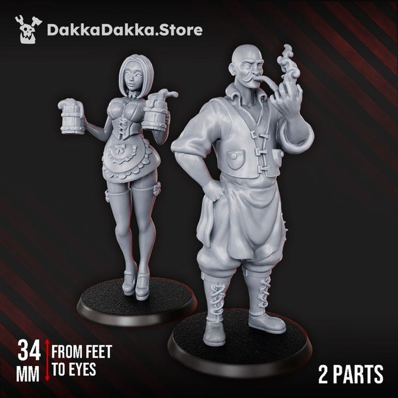 Fantasy Tavern bartender and waitress by DakkaDakka - image 3
