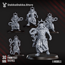 Machine Cult Shock priests with staff x5 by DakkaDakka - image 3