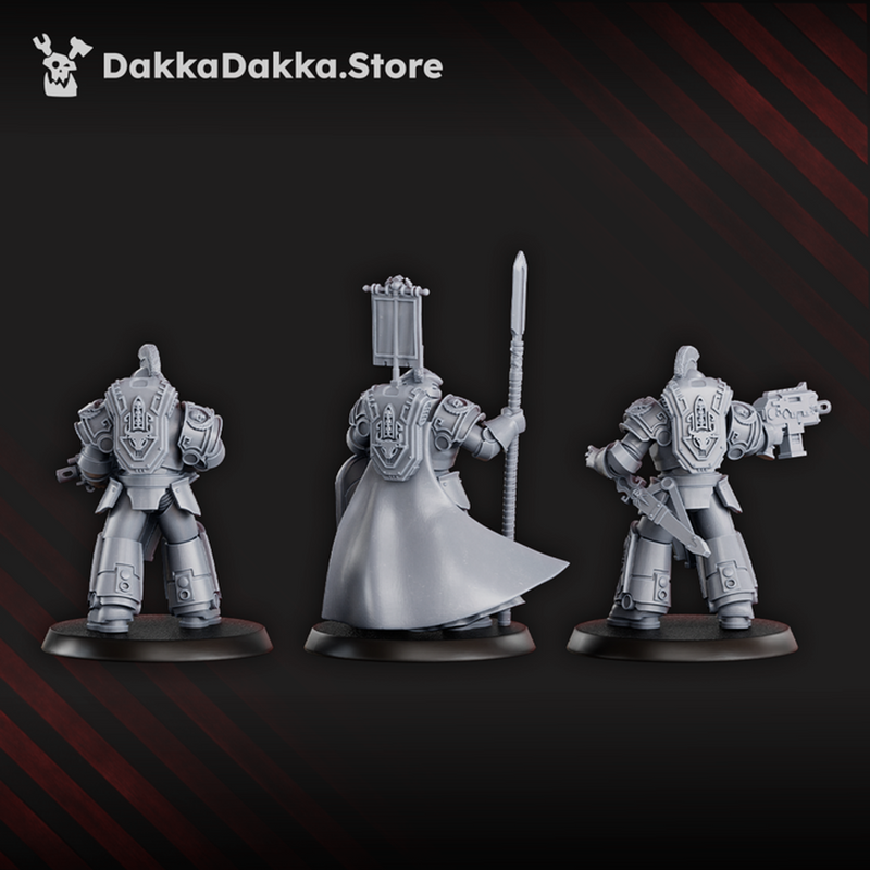 Bullwhip Clan Warriors (x3) - Prime Armored Battleline Squad of Space Knights by DakkaDakka - image 1