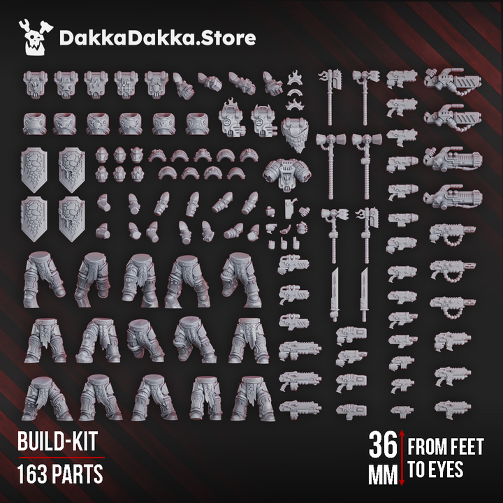 Ignisaurus Clan Warriors Build Kit - Prime Armored Battleline Squad of Space Knights by DakkaDakka - image 3