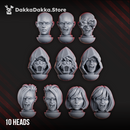 Unholy Space Coven Base Heads Set x10 by DakkaDakka - image 3