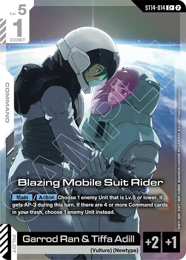 Image for Blazing Mobile Suit Rider (C+) (ST14-014) (Starter Deck 14: Heavy Dominion) (ST14) - Gundam Card Game