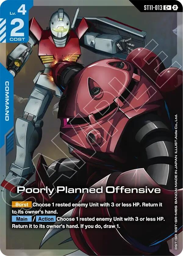 Image for Poorly Planned Offensive (C+) (ST11-013) (Starter Deck 11: Aquatic Assault) (ST11) - Gundam Card Game