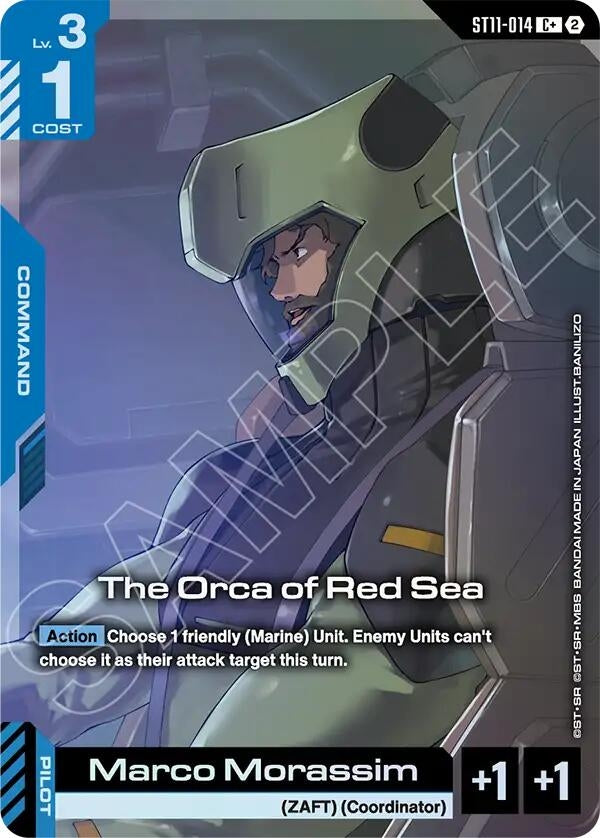 Image for The Orca of Red Sea (C+) (ST11-014) (Starter Deck 11: Aquatic Assault) (ST11) - Gundam Card Game