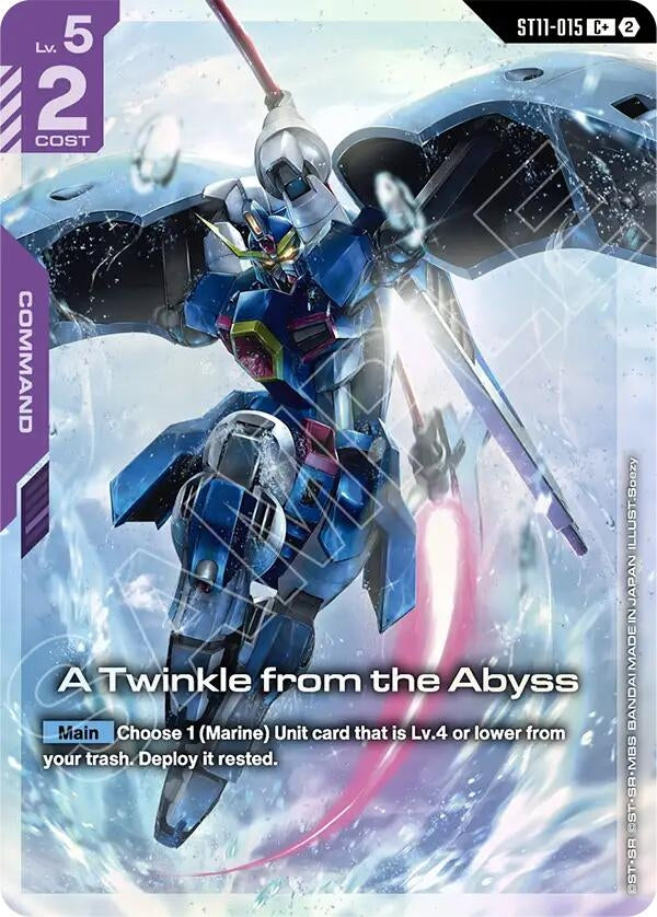 Image for A Twinkle from the Abyss (C+) (ST11-015) (Starter Deck 11: Aquatic Assault) (ST11) - Gundam Card Game