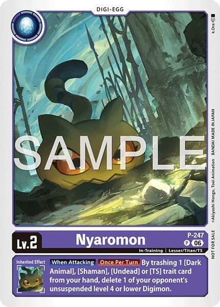 Image for Nyaromon (Official Store Tournament 2026 Vol. 4 Participant) (P-247 P) (Digimon Promotion Cards) (D-PR) - Digimon Card Game
