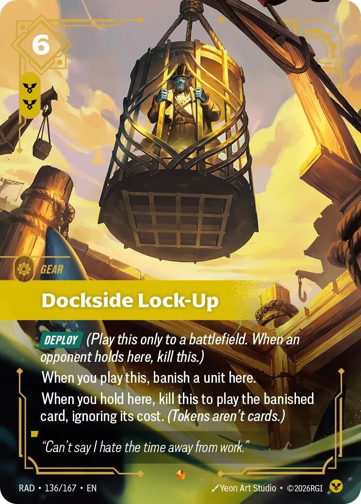 Image for Dockside Lock-Up (136/167) (Radiance) (RAD) - Riftbound: League of Legends Trading Card Game