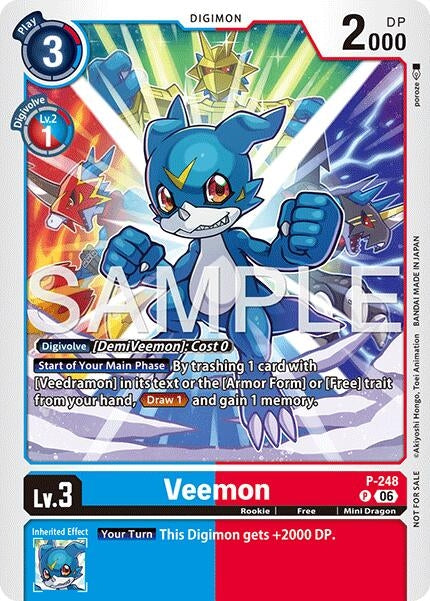 Image for Veemon (Official Store Tournament 2026 Vol. 4 Participant) (P-248 P) (Digimon Promotion Cards) (D-PR) - Digimon Card Game