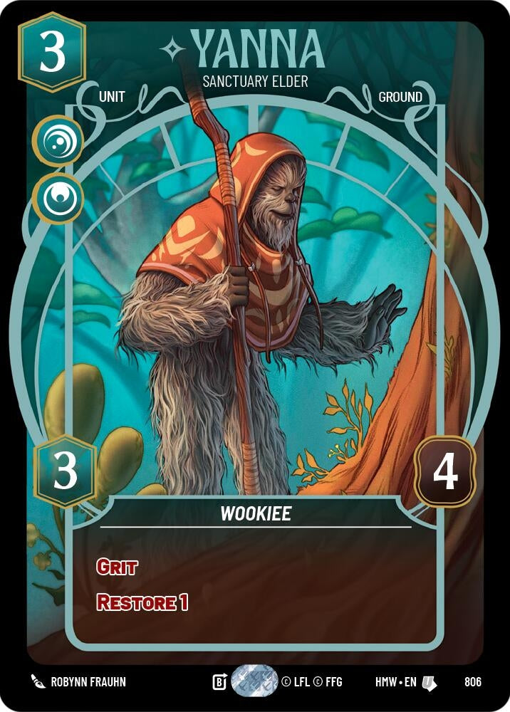 Image for Yanna - Sanctuary Elder (Prestige) (806) (Homeworlds) (HMW) - Star Wars: Unlimited