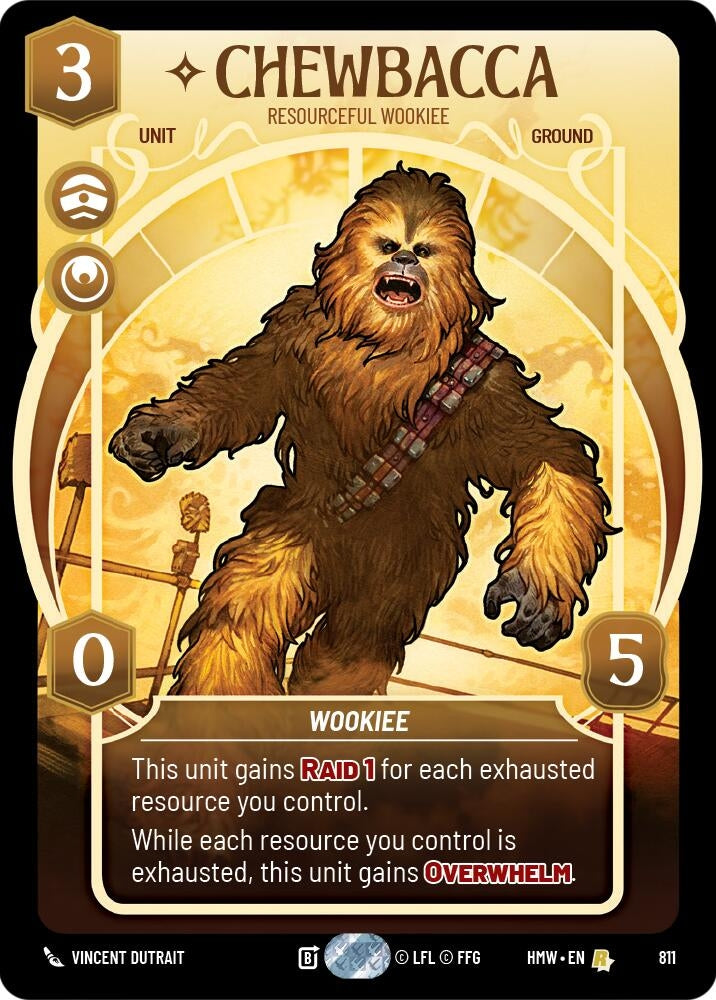 Image for Chewbacca - Resourceful Wookiee (Prestige) (811) (Homeworlds) (HMW) - Star Wars: Unlimited