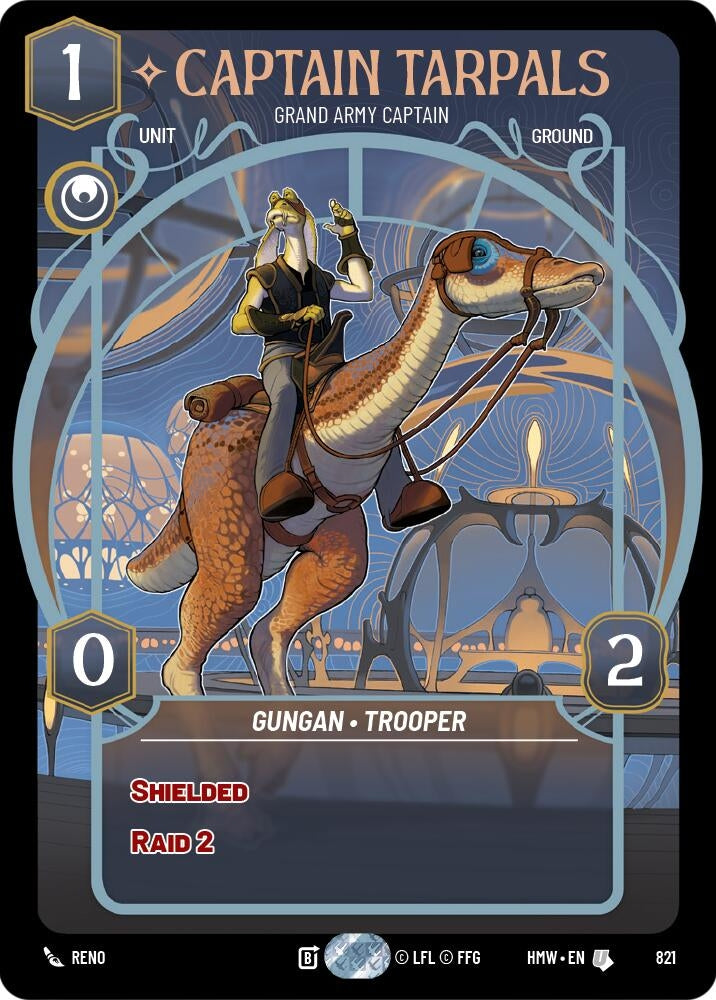 Image for Captain Tarpals - Grand Army Captain (Prestige) (821) (Homeworlds) (HMW) - Star Wars: Unlimited