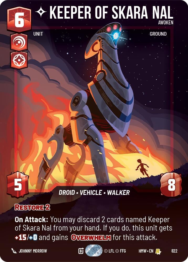 Image for Keeper of Skara Nal - Awoken (Prestige) (822) (Homeworlds) (HMW) - Star Wars: Unlimited