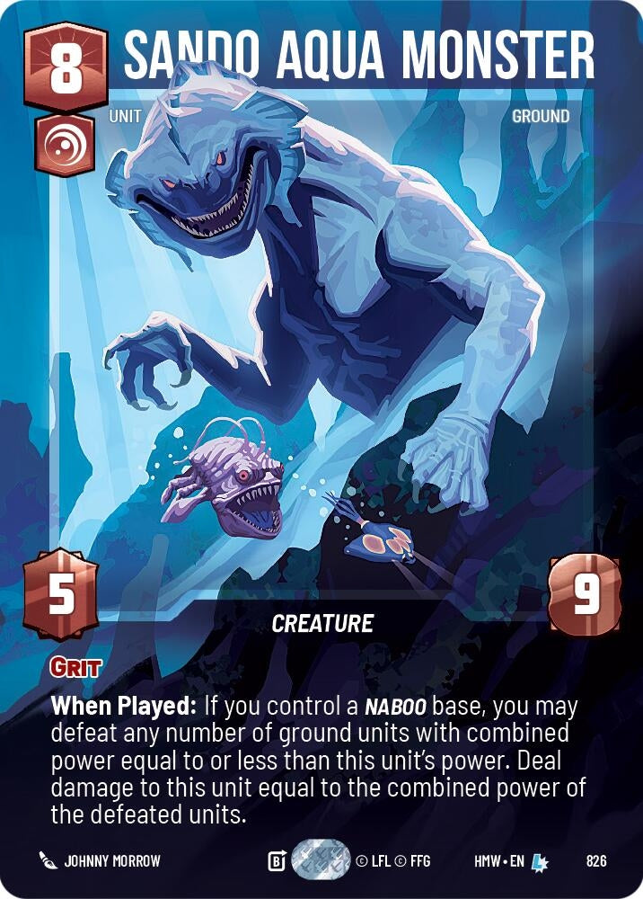 Image for Sando Aqua Monster (Prestige) (826) (Homeworlds) (HMW) - Star Wars: Unlimited