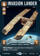 Image for Invasion Lander (Prestige) (827) (Homeworlds) (HMW) - Star Wars: Unlimited