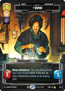 Image for Qimir - Everyone Has a Weakness (Prestige) (846) (Homeworlds) (HMW) - Star Wars: Unlimited