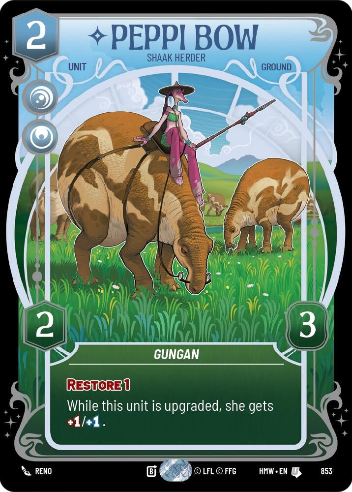 Image for Peppi Bow - Shaak Herder (Prestige Foil) (853) (Homeworlds) (HMW) - Star Wars: Unlimited