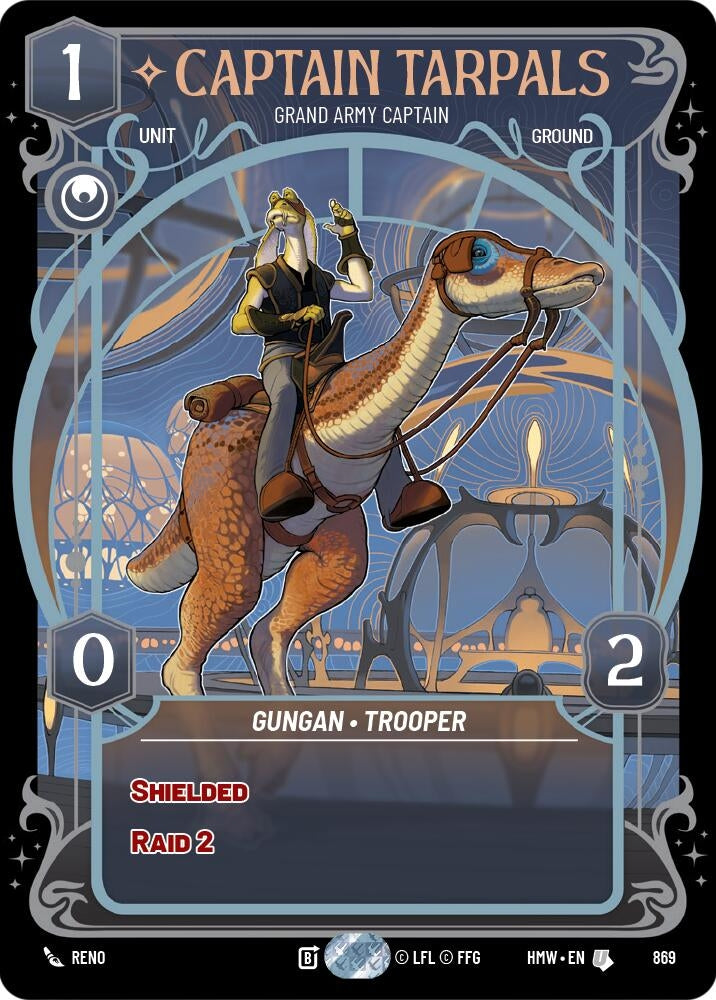 Image for Captain Tarpals - Grand Army Captain (Prestige Foil) (869) (Homeworlds) (HMW) - Star Wars: Unlimited