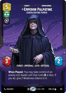 Image for Emperor Palpatine - Consolidating Power (Prestige Foil) (884) (Homeworlds) (HMW) - Star Wars: Unlimited