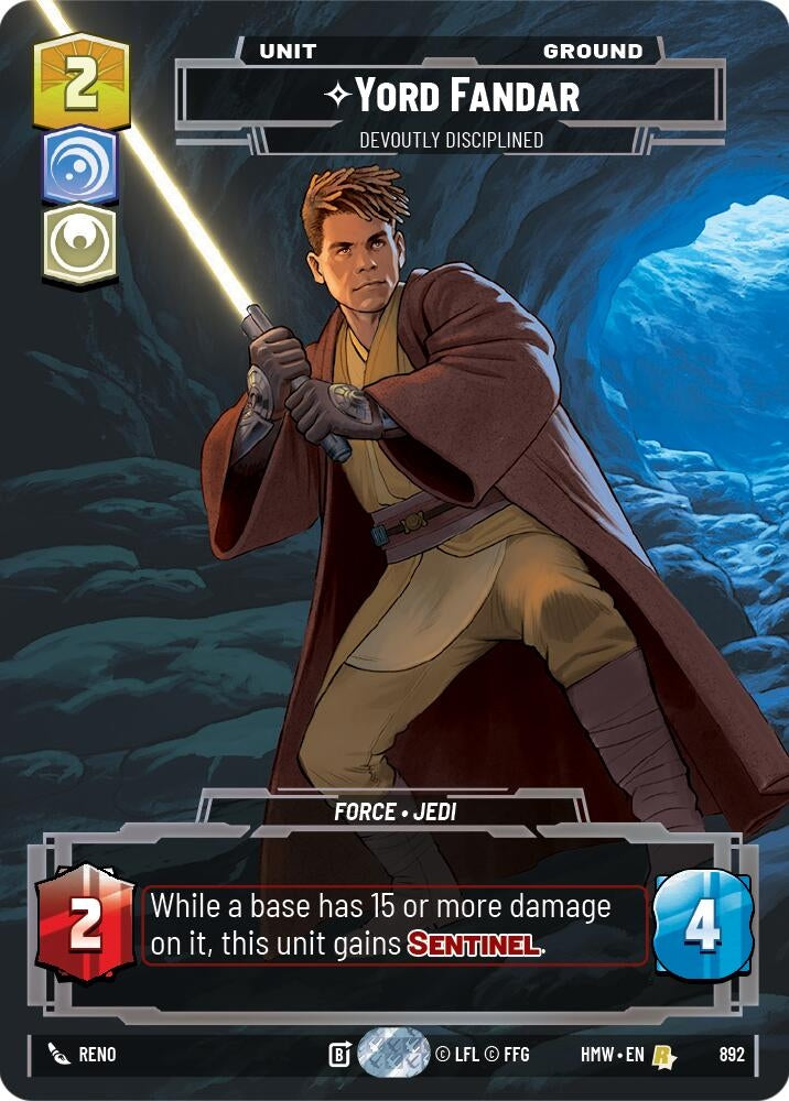 Image for Yord Fandar - Devoutly Disciplined (Prestige Foil) (892) (Homeworlds) (HMW) - Star Wars: Unlimited