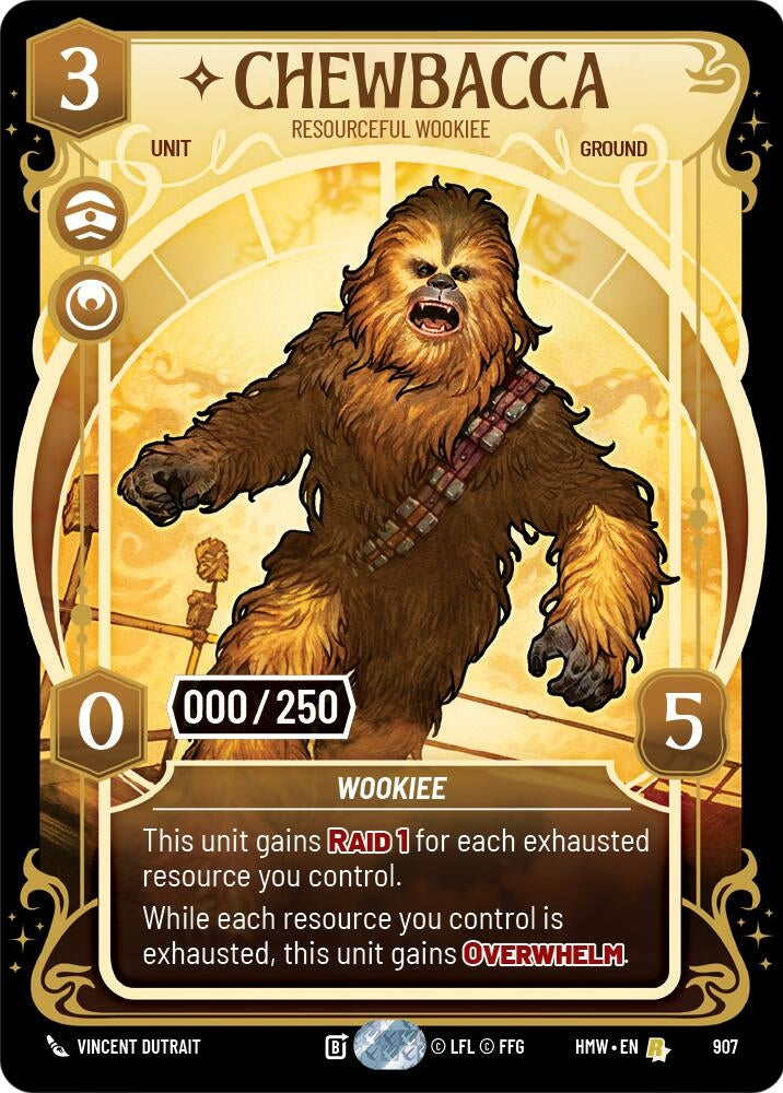 Image for Chewbacca - Resourceful Wookiee (Serialized) (907) (Homeworlds) (HMW) - Star Wars: Unlimited