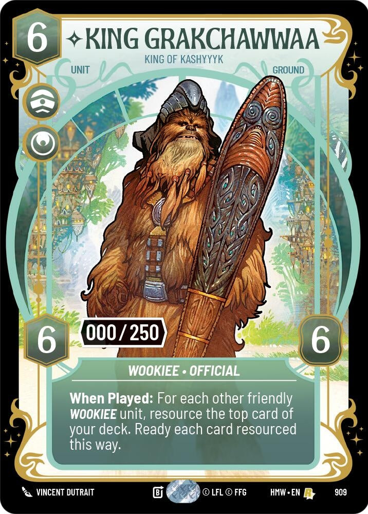 Image for King Grakchawwaa - King of Kashyyyk (Serialized) (909) (Homeworlds) (HMW) - Star Wars: Unlimited
