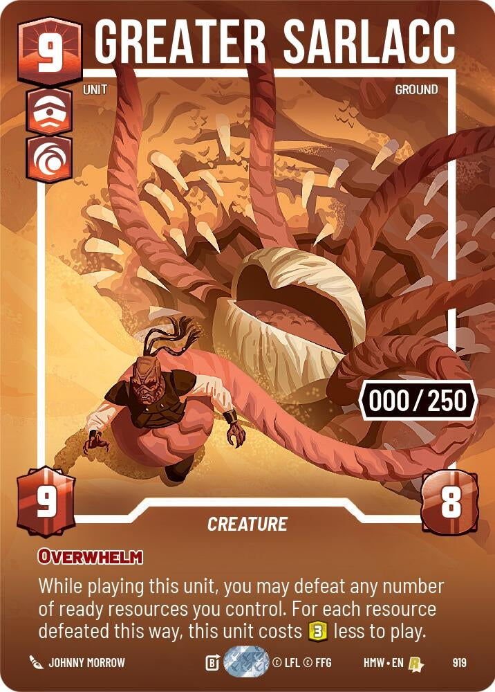 Image for Greater Sarlacc (Serialized) (919) (Homeworlds) (HMW) - Star Wars: Unlimited