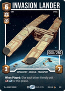 Image for Invasion Lander (Serialized) (923) (Homeworlds) (HMW) - Star Wars: Unlimited