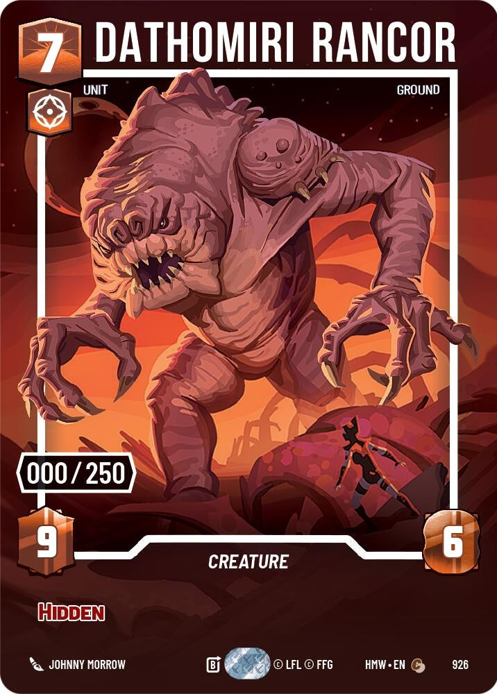 Image for Dathomiri Rancor (Serialized) (926) (Homeworlds) (HMW) - Star Wars: Unlimited