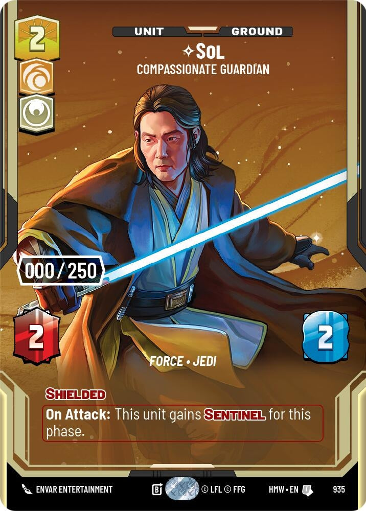 Image for Sol - Compassionate Guardian (Serialized) (935) (Homeworlds) (HMW) - Star Wars: Unlimited