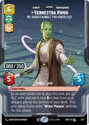 Image for Vernestra Rwoh - We Should Handle This Ourselves (Serialized) (937) (Homeworlds) (HMW) - Star Wars: Unlimited