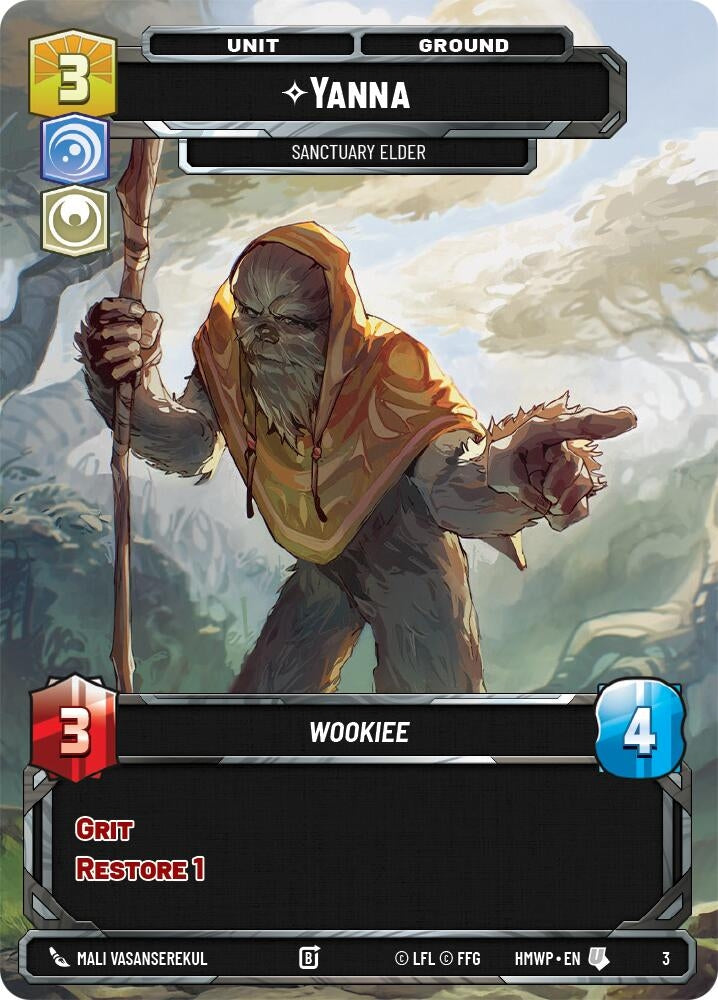 Image for Yanna - Sanctuary Elder (3) (Homeworlds: Weekly Play Promos) (HMWP) - Star Wars: Unlimited