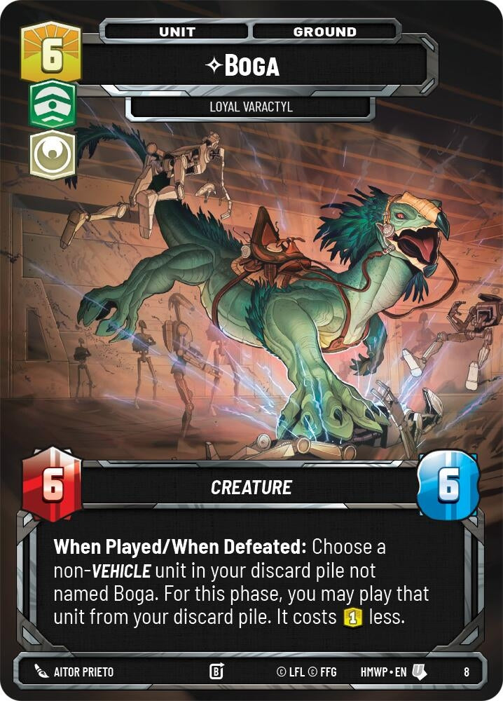 Image for Boga - Loyal Varactyl (8) (Homeworlds: Weekly Play Promos) (HMWP) - Star Wars: Unlimited